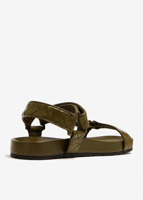 Olive shop green sandals
