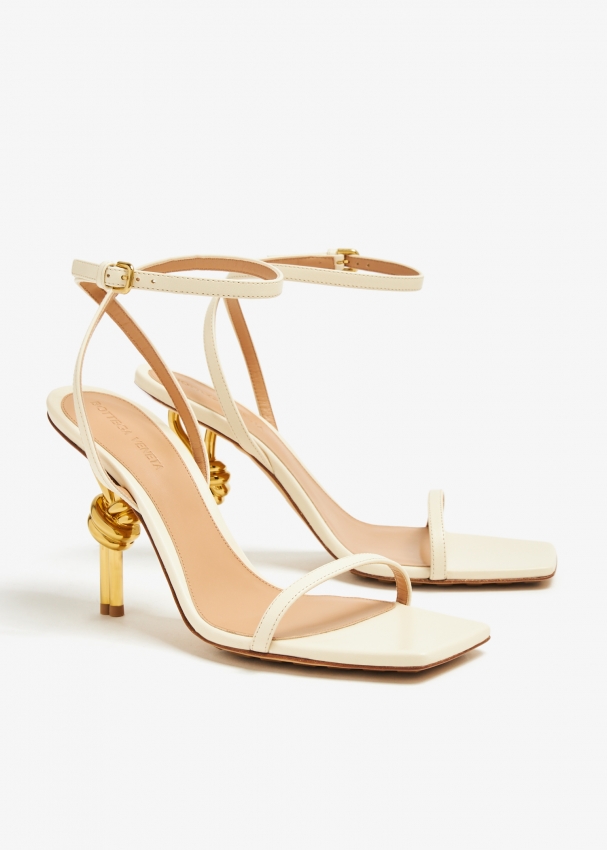 Bottega Veneta Knot sandals for Women White in Bahrain Level Shoes
