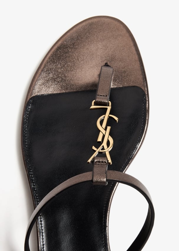 Ysl womens slides cheap