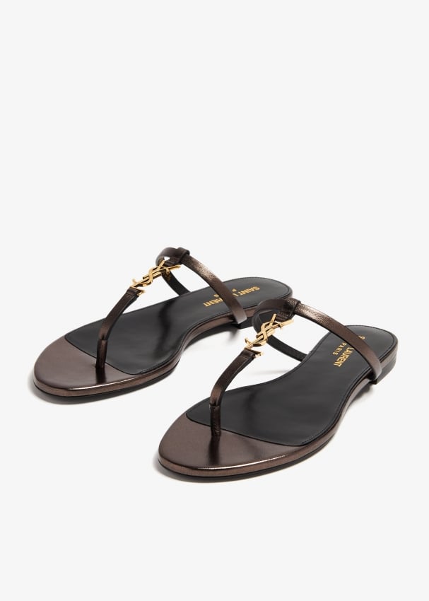 Ysl flip hot sale flops womens