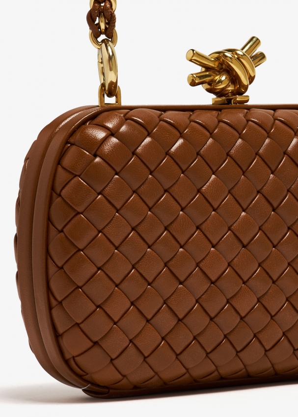 Bottega Veneta Knot Minaudiere clutch for Women Brown in UAE