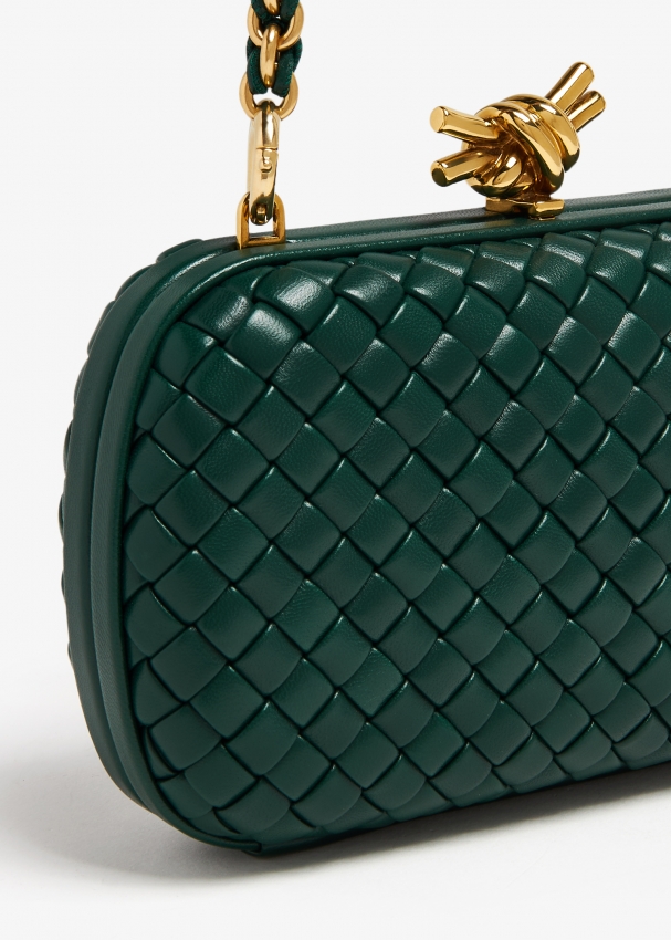 Green store bottega clutch