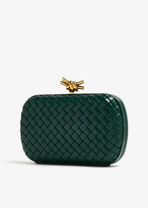 Bottega green sale clutch
