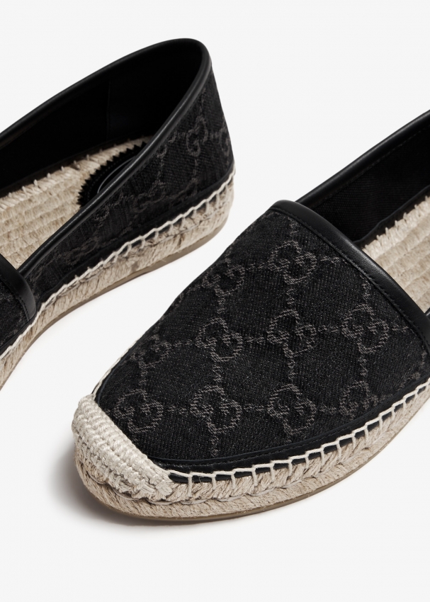 Gucci GG denim espadrilles for Women Black in UAE Level Shoes