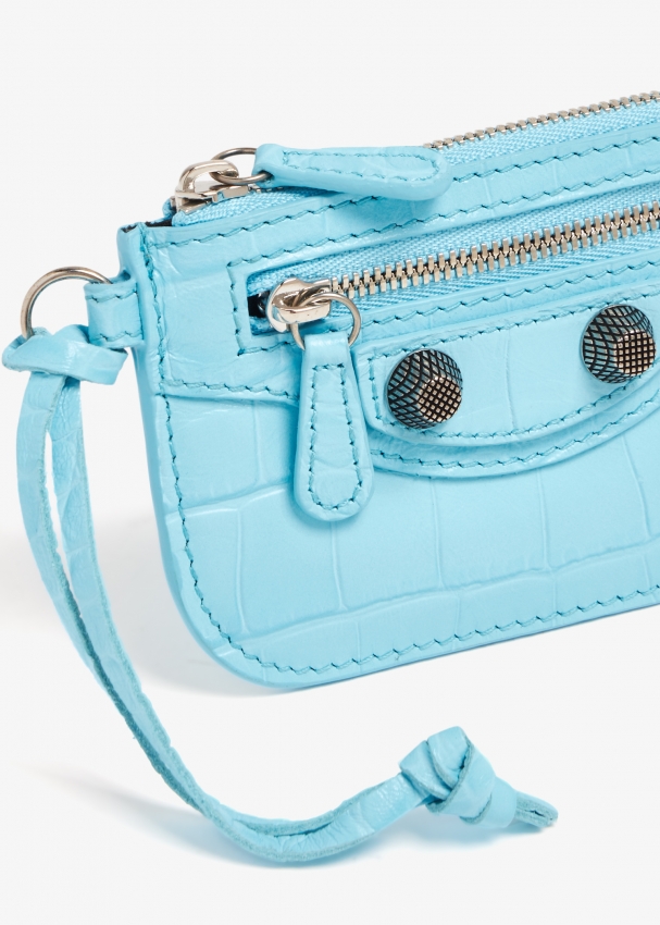 Balenciaga Le Cagole coin purse for Women Blue in KSA Level Shoes