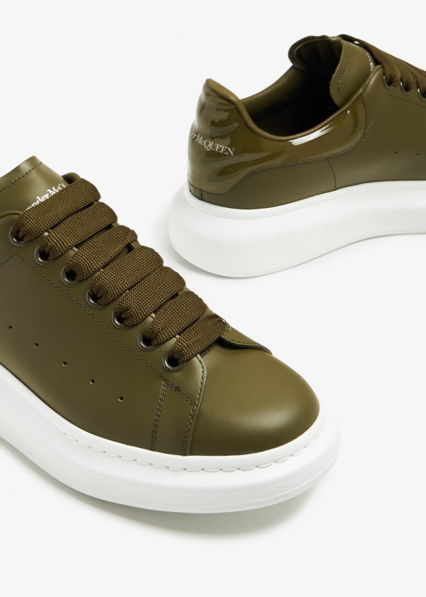 Green alexander mcqueen shoes discount