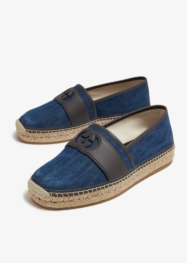 Gucci slip hot sale on espadrilles