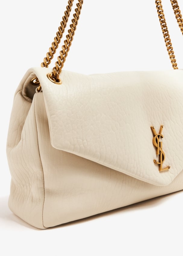 Saint Laurent Calypso large chain bag for Women White in UAE Level Shoes