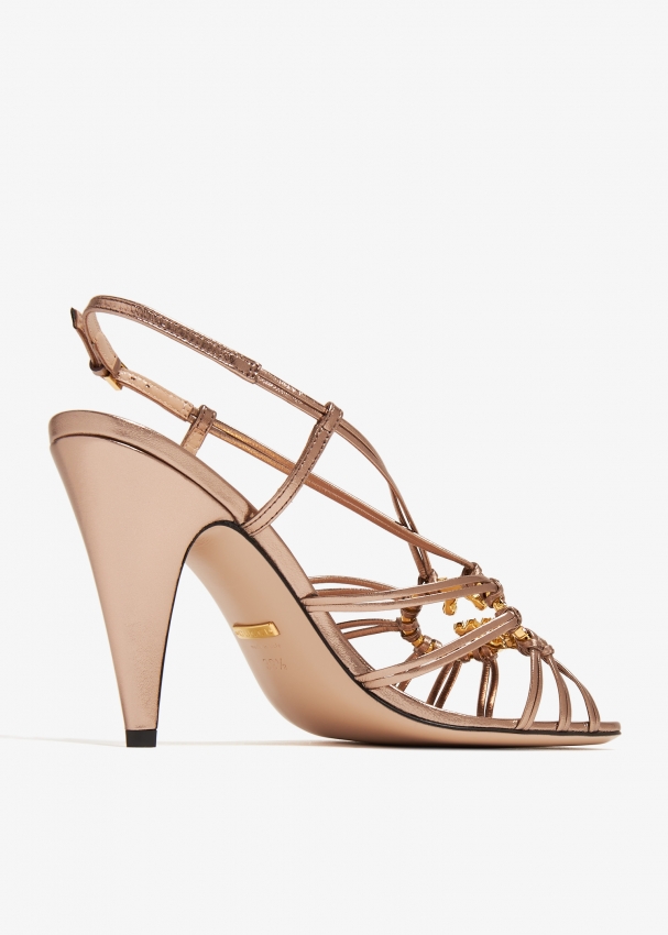 Gucci Wisa sandals for Women Metallic in UAE Level Shoes