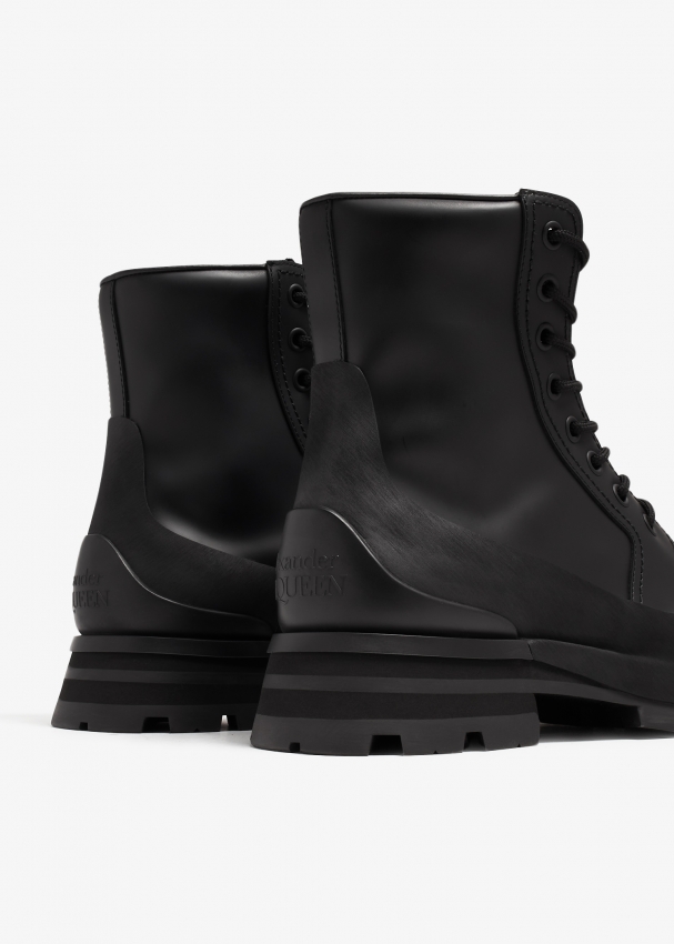 Canvas lace up boots outlet