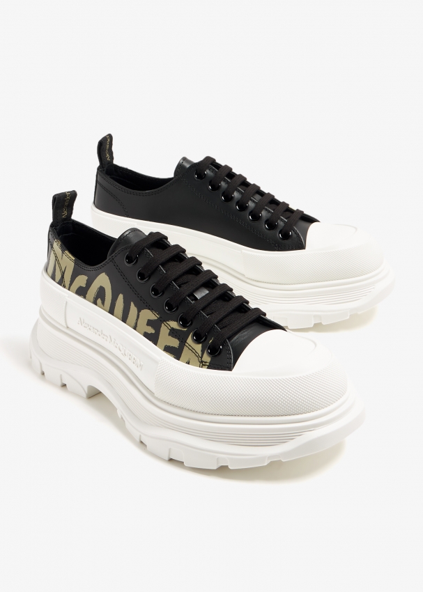 Alexander mcqueen lace best sale up sneakers