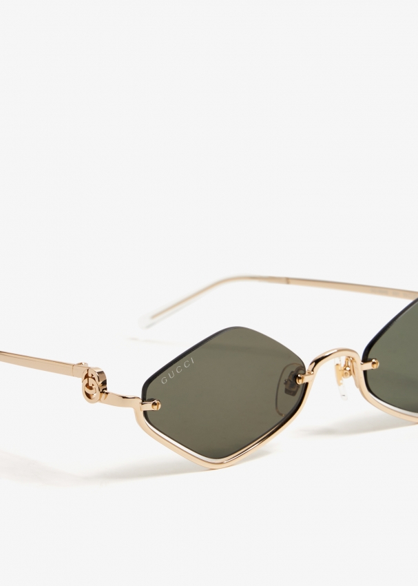 Gucci diamond shop frame sunglasses