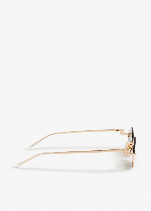Gucci Diamond frame sunglasses for Women Gold in UAE Level Shoes