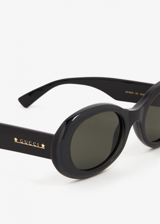 Oval sales gucci sunglasses