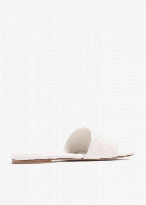 Bottega veneta white mules cheap