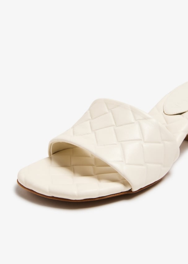 Bottega veneta white mules outlet