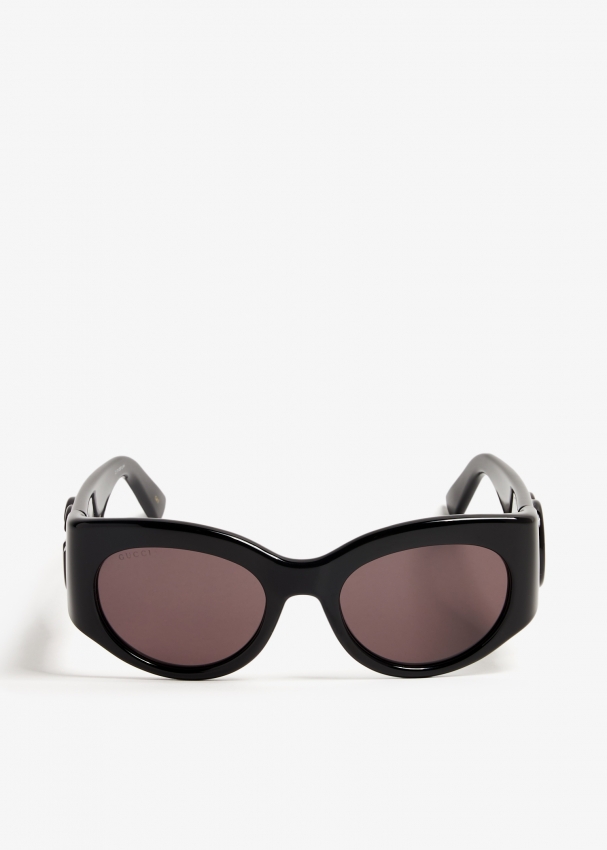 Gucci Round frame sunglasses for Women Black in UAE Level Shoes