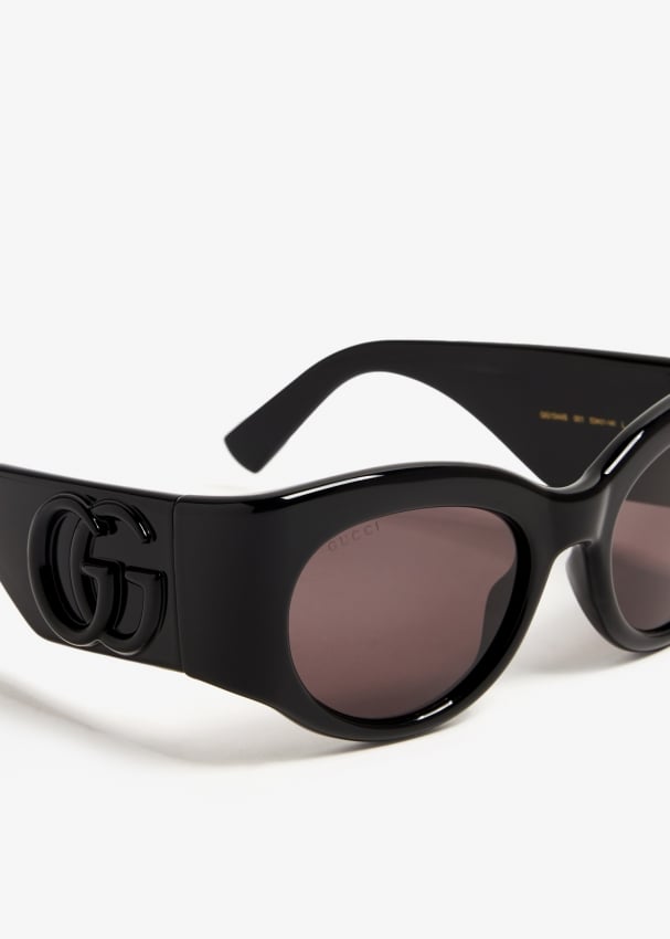 Gucci sunglasses round black outlet