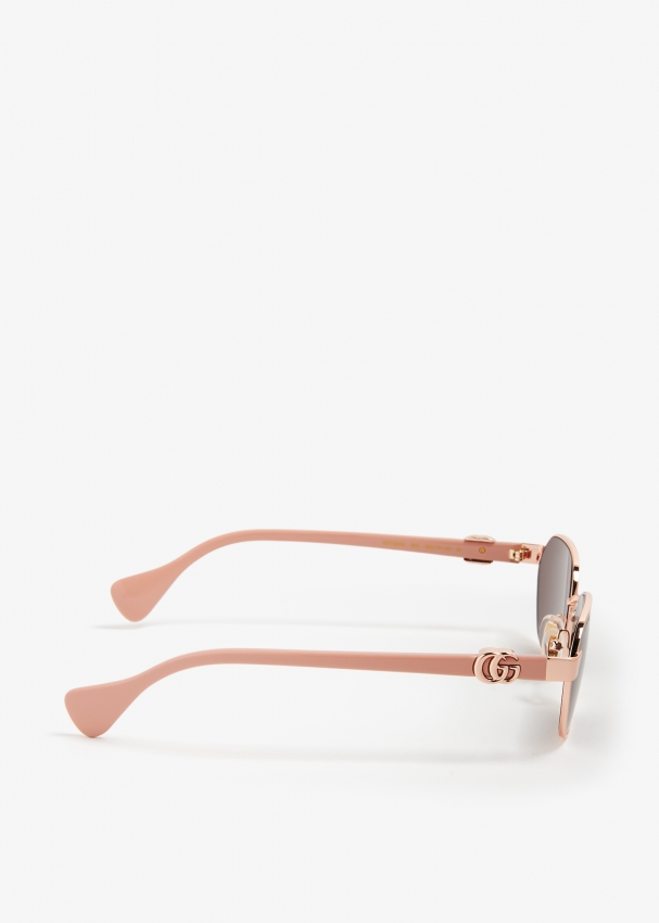 Gucci Round frame sunglasses for Women Gold in UAE Level Shoes