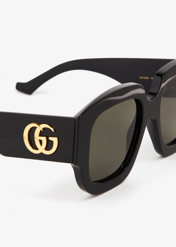 Gucci Square frame sunglasses for Women Black in UAE Level Shoes