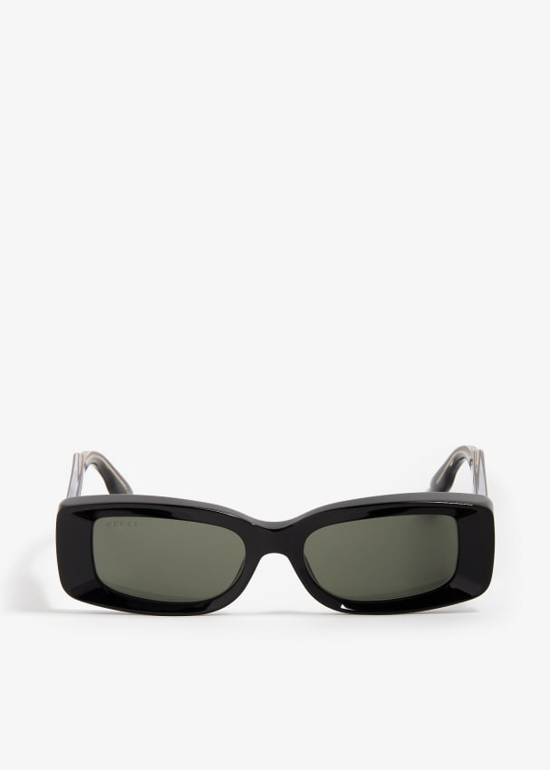 Gucci Rectangular frame sunglasses for Women Black in UAE Level Shoes