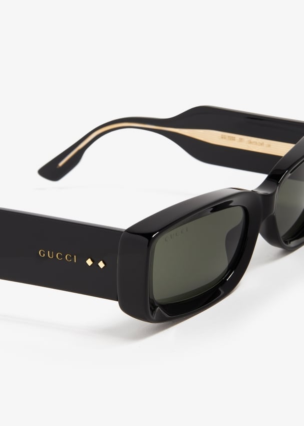 Gucci Rectangular frame sunglasses for Women Black in UAE Level Shoes