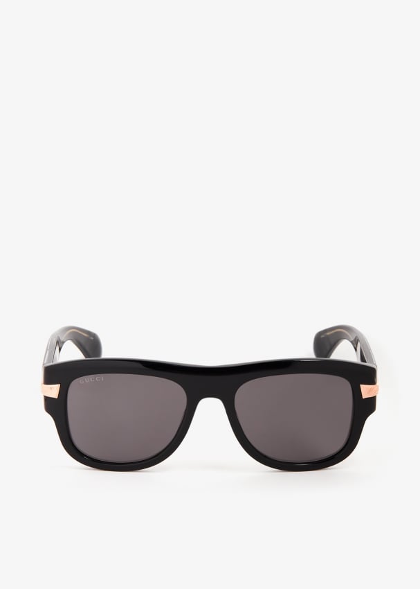 Gucci Squared frame sunglasses for Men Black in KSA Level Shoes