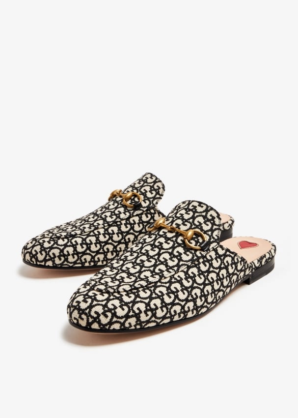 Leopard gucci mules store