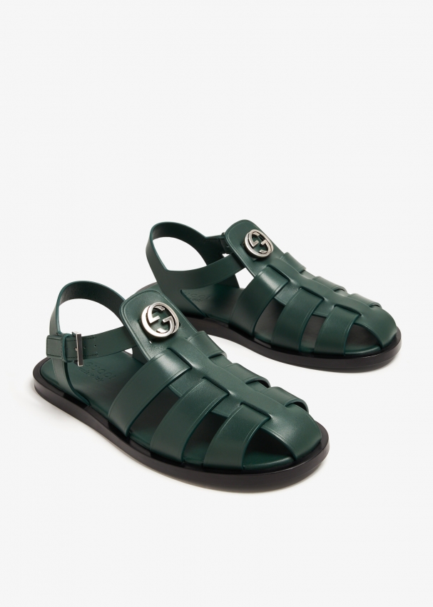 Gucci buckle strap sandals sales