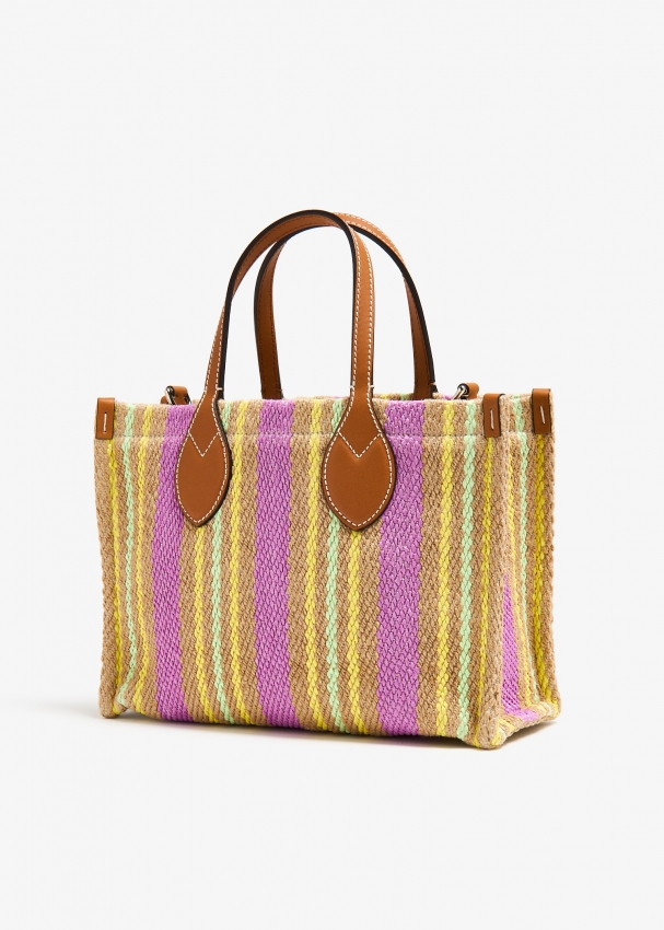 Gucci Gucci Patch small jute tote bag for Women Multicolored in UAE Level Shoes