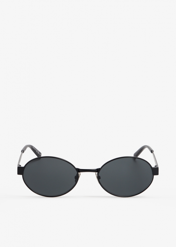 Saint laurent store round metal sunglasses