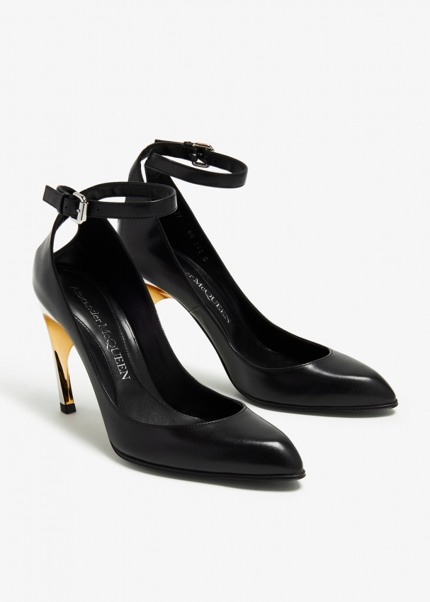 Women's Pleaser Amuse-10 Ankle Strap Heels - Black, Size 11 | eBay