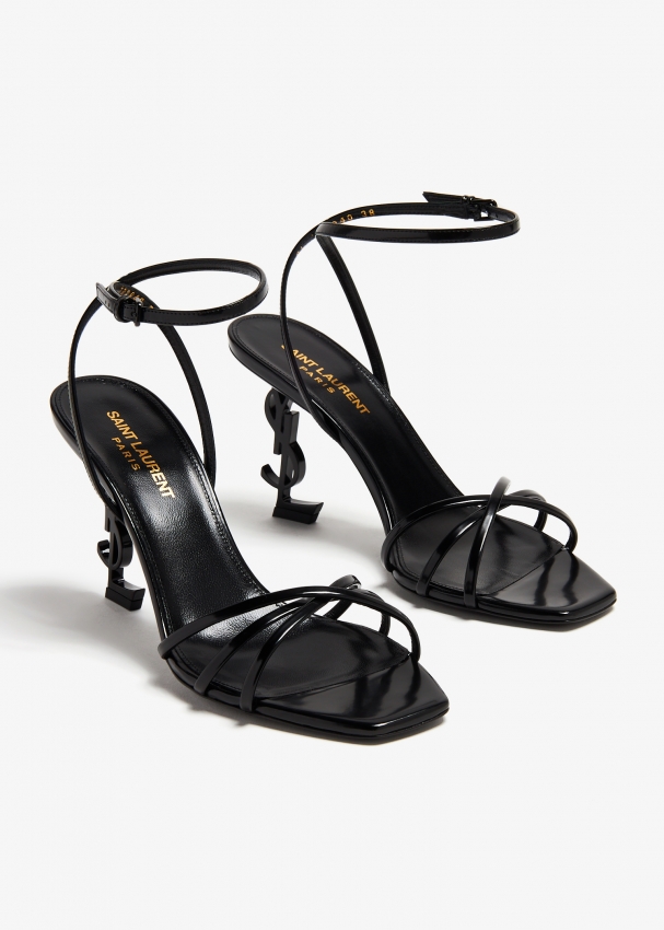 Saint Laurent Opyum sandals for Women - Black in UAE | Level Shoes