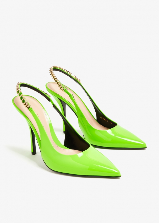 Gucci green heels store