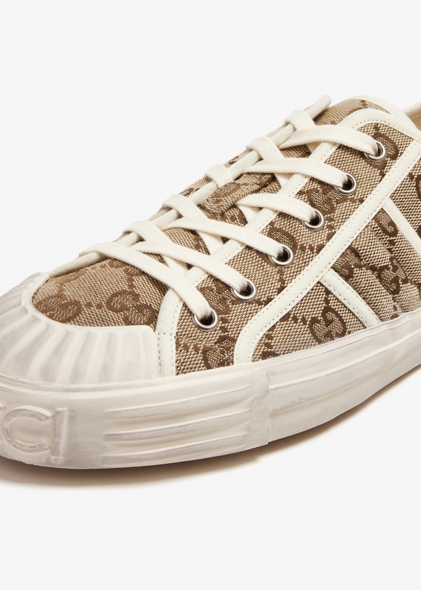 Gucci canvas sneakers sales