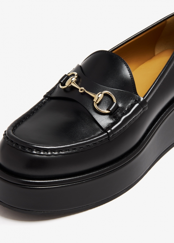【特別セール品】 Women for loafers wedge Horsebit Gucci - Shoes Level | KSA in Black 靴