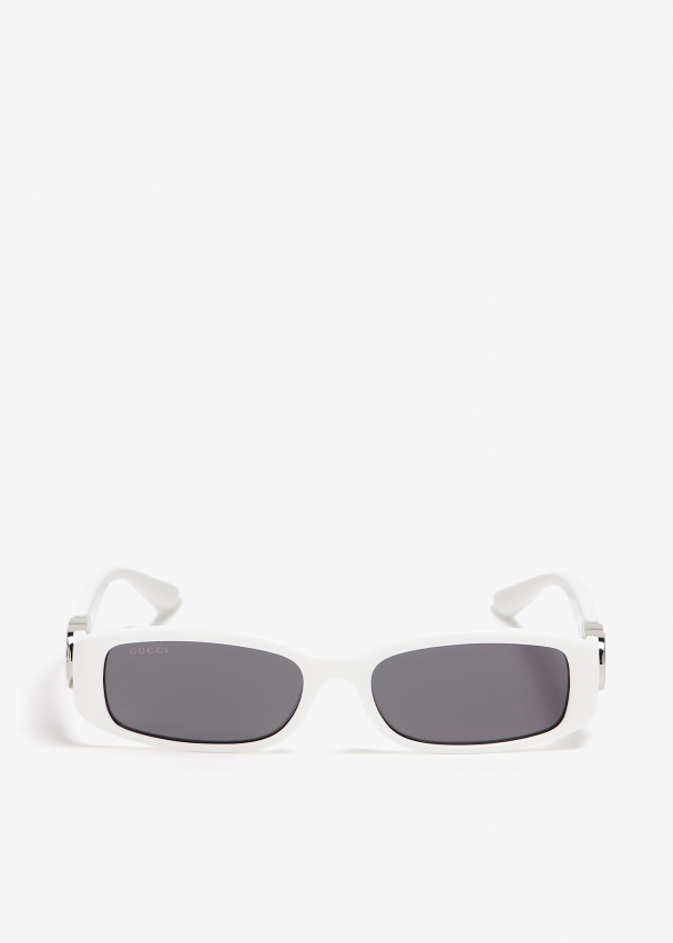 Gucci white frame sunglasses online