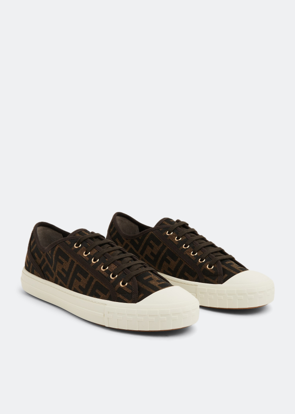 Fendi Domino sneakers for Men Brown in UAE Level Shoes