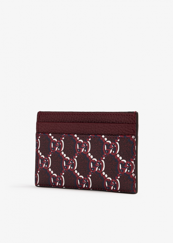 Gucci GG card case for Men Burgundy in UAE Level Shoes