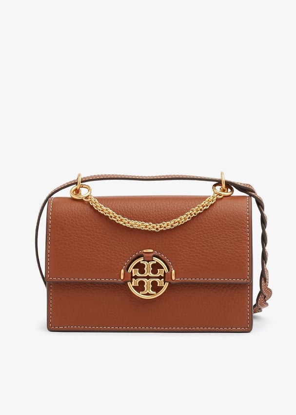 Tory Burch Miller mini crossbody bag for Women - Brown in Kuwait ...