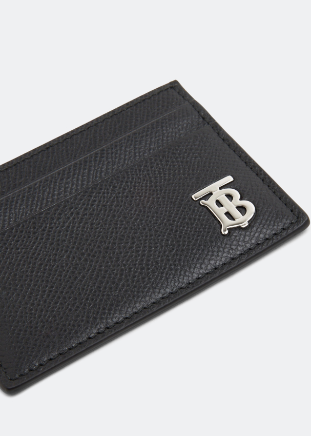 Burberry grainy sales leather card case