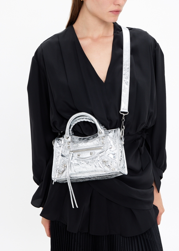 Balenciaga Le City mini bag for Women Silver in UAE Level Shoes