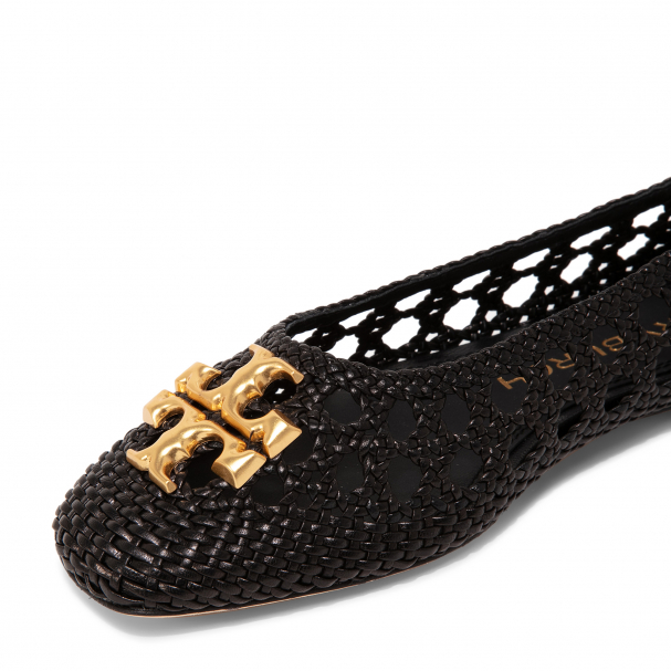 Tory burch woven flats new arrivals