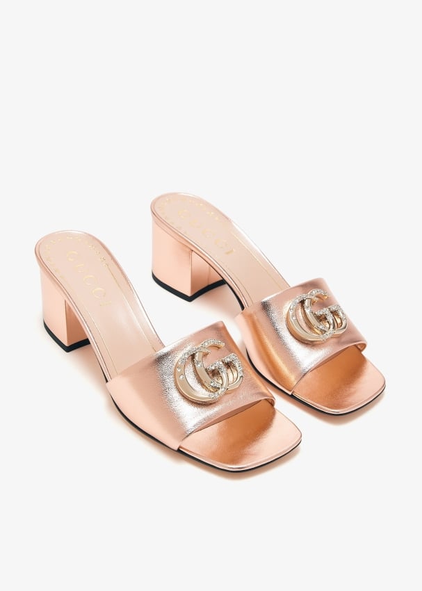 Gucci GG crystal sandals for Women - Pink in UAE | Level Shoes