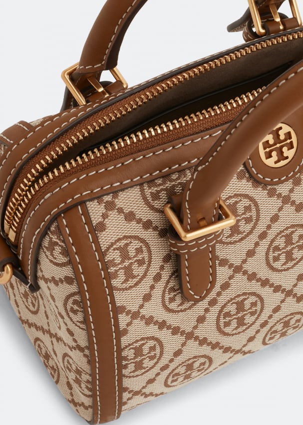 Tory Burch T Monogram Mini Barrel bag for Women Brown in KSA Level Shoes