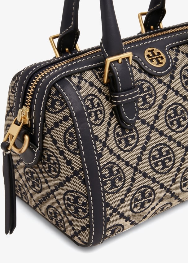 Tory Burch T Monogram Barrel Bag in Blue