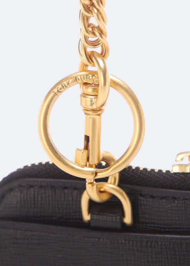 Tory Burch Robinson Pebbled Double-Zip Crossbody Bag in Black