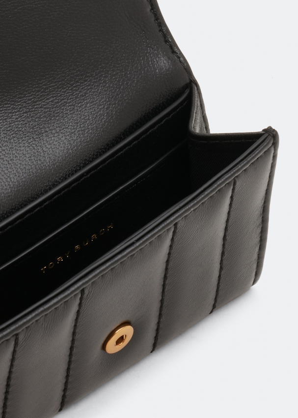 Tory Burch Kira quilted flap card case for Women Black in UAE Level Shoes