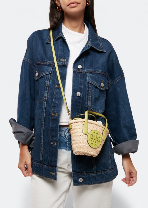 Ella straw mini hot sale tote