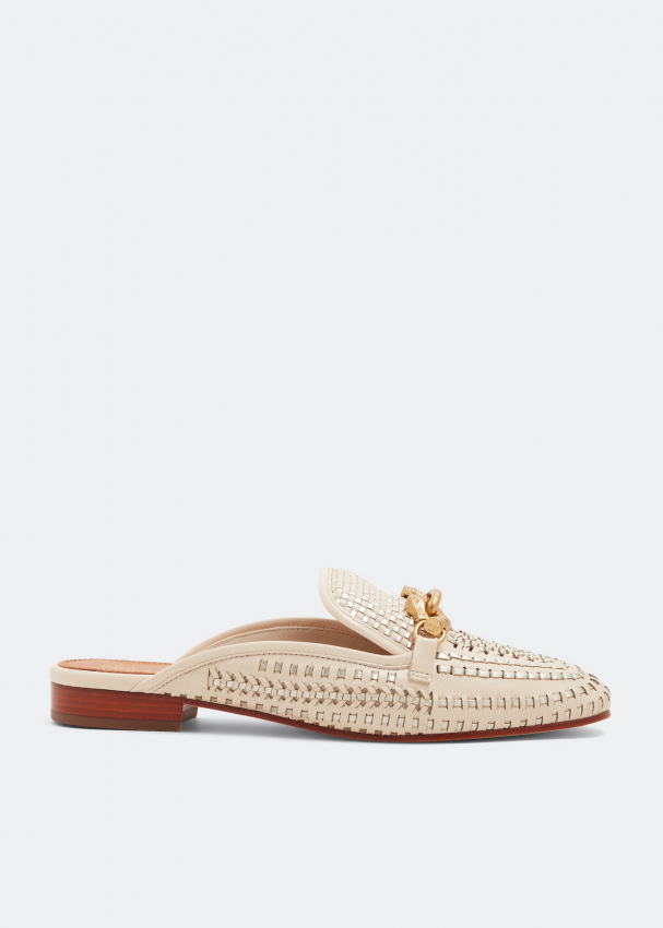 Tory Burch Jessa woven slippers for Women Beige in UAE Level Shoes